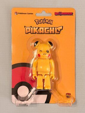 Pokémon Center Bearbrick Pikachu 3" Posable Figure New Sealed